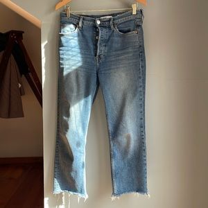 RE/DONE high rise stovepipe jeans